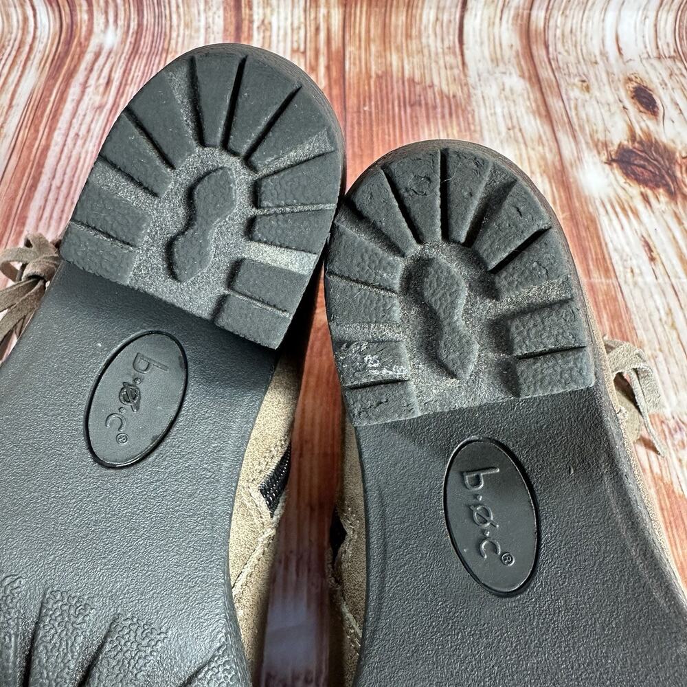 boc ALICUDI Womens Size 9 Brown Side Zip Up Block Heel Ankle Boots Booties Shoes - Picture 9 of 11